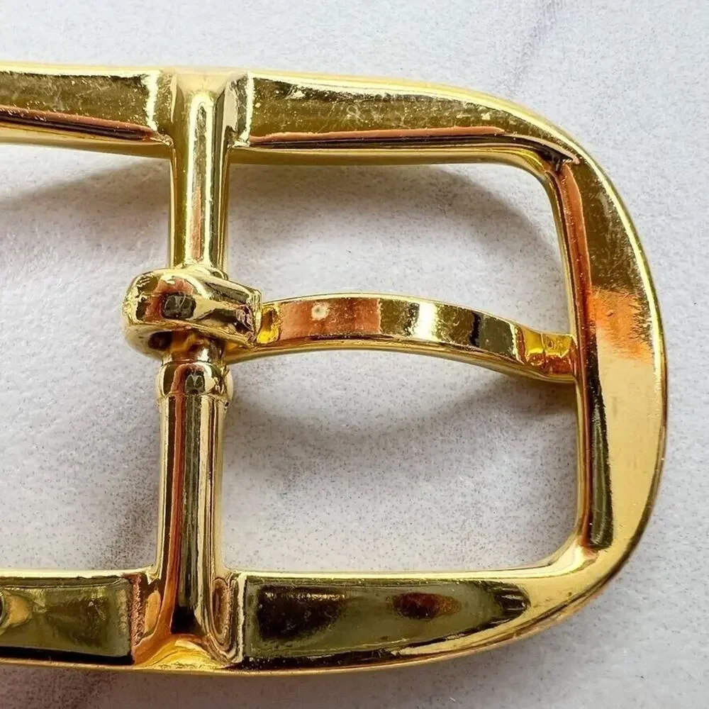 Vintage Gold Tone Simple Basic Belt Buckle for up to 1 Inch Belt